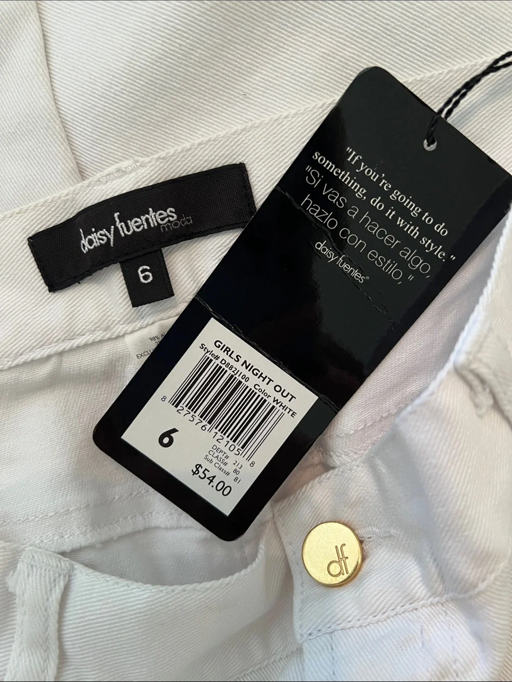Daisy Fuentes Rhinestone Jeans